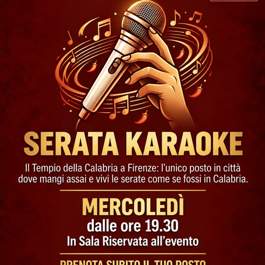 Locandina Canta Assai - serata karaoke del mercoled&igrave; da Mangia Assai, Firenze